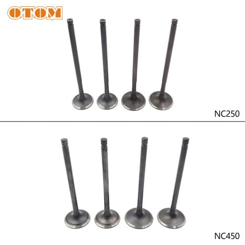 OTOM For ZONGSHEN NC250 NC450 Motorcycle Engine Valve Intake Exhaust Stem KAYO T4 Off Road Motocros Dirt Bike Engine Spare Parts