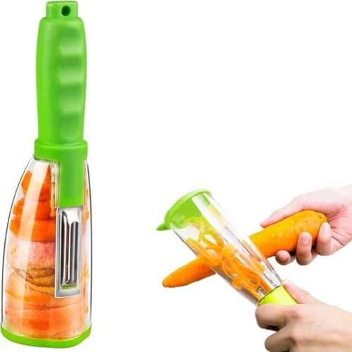 Vegetable Peeler with Container Stainless Steel Potato Carrot Cucumber Peeler Grater Cutter Apple Fruit Peelers Kitchen Gadgets