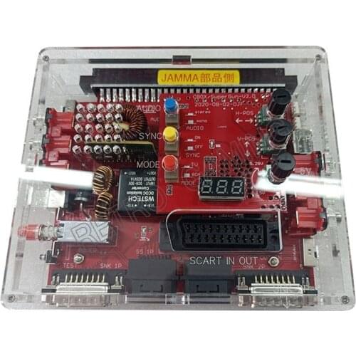 12V 5V JAMMA CBOX V2 2.0 Converter Board DB15 RGBS YCRCB Saturn SCART Output For SNK arcade PCB Pandora box IGS Motherboard
