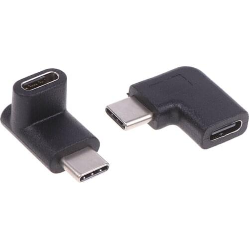 Right Angle 90 Degree USB 3.1 Type C Male To Female USB-C Converter Adapter