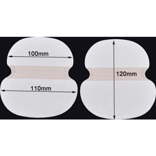 50Pcs/set Big Size Underarm Clothing Armpit care sweat scent perspiration Pad shield Absorbing deodorant Antiperspirant for fat