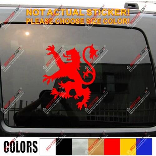 Scottish Lion Rampant Scotland Decal Sticker Car Vinyl pick size color c