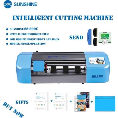 SS-890C Sunshine Auto Flexible Hydrogel Film Cutting Machine Mobile Phone Tablet Front Glass Back Cover Protect Film Cut Tool