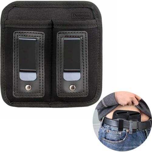 Tactical Double Magazine Pouch Molle Pistol Mag Pouches Flashlight Holder Airsoft Gun Accessories Hunting Waist Belt Mag Bags