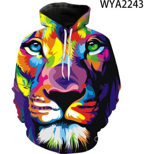 Hoodies Lion 3D Printed Men Women Children Streetwear Pullover Long Sleeve Sweatshirts Boy Girl Kids Cool Fashion Jacket