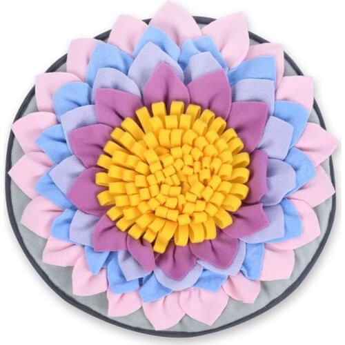 Pet Dog Snuffle Mat Pet Sniffing Training Blanket Detachable Fleece Pads Dog Mat Relieve Stress Nosework Puzzle Toy Pet Nose Pad