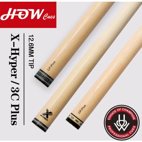 HOW Cue Shaft X-Hyper Billiard Cue Shaft CP PLUS Shaft 12.6mm3/8*8 Radial Joint Hand Inlaid Ring Single Shaft Billiard Accessory