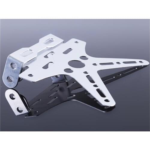 Motorcycle rear support frame; Black Adjustable license plate, rear support frame, license plate 2018 motorcycle accessories