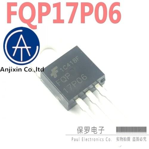 10pcs 100% orginal and new field effect tube FQP17P06 17P06 TO-220 straight plug 17A/60V new spot real stock