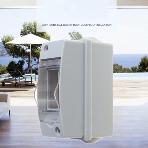 2 Ways Household Illumination Electrical Distribution Box Waterproof with Cover H58C