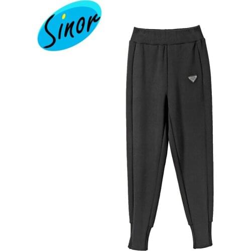 20120111 boutique womens clothing 20 autumn/winter new style, waistband plus velvet slimming trousers, casual pants burst