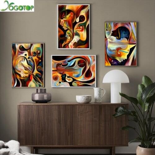 Bstract Face Music Diy Diamond Painting cross-stitch 5D Diamond Embroidery mosaic Full Drill puzzle Home Decor YY2341