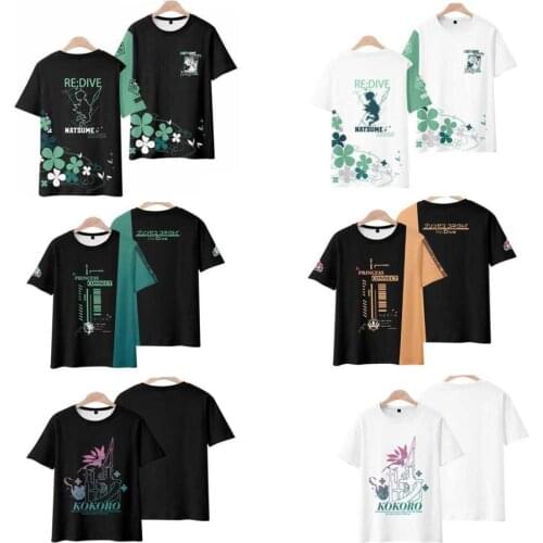 Anime Princess Connect Re Dive 3D T Shirt Women Men Natsume Kokoro Kyaru Kiruya Momochi Eustiana Von Astraea Cosplay Costume