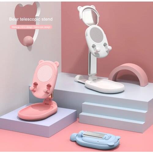 Bunny Bear Style Phone Holder Tablet Stand For iPhone iPad Tablet Adjustable Desk Phone Stand Desktop Holder For Xiaomi Tablet