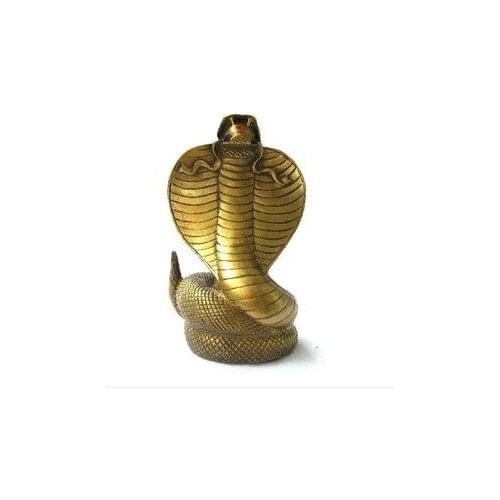 Bronze Snake Cobra Figure Statue 'AB00025