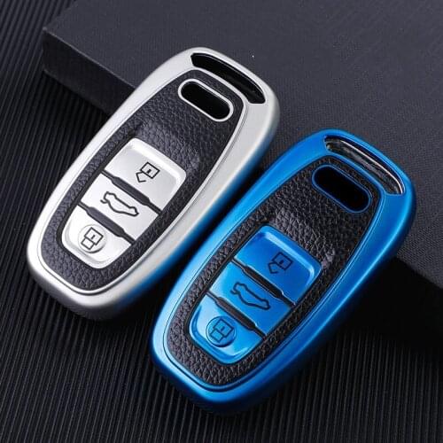 TPU Remote Smart Key Cover bag Fob Case Shell For Audi A1 A3 A4 A5 A6 A7 A8 Quattro Q3 Q5 Q7 2009 2010 2011 2012 2013 2014 201