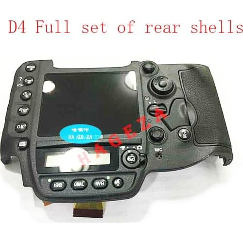90%New Original D4 Back cover for Nikon D4 Full set of rear shells With key screen card cover Camera Replacement Repair Parts