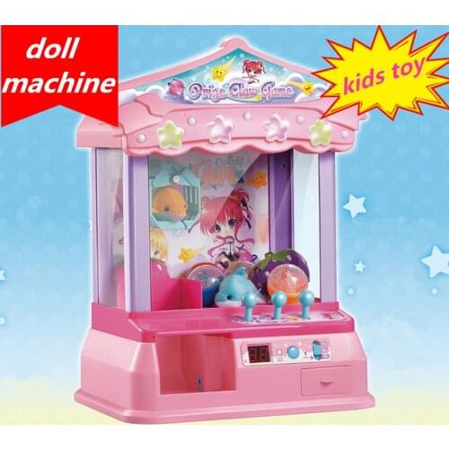 Kids Music Candy Grabber Coin Operated Game Mini Doll Machine Gag Toy Toy Grabbing Machine Best Gift For Child
