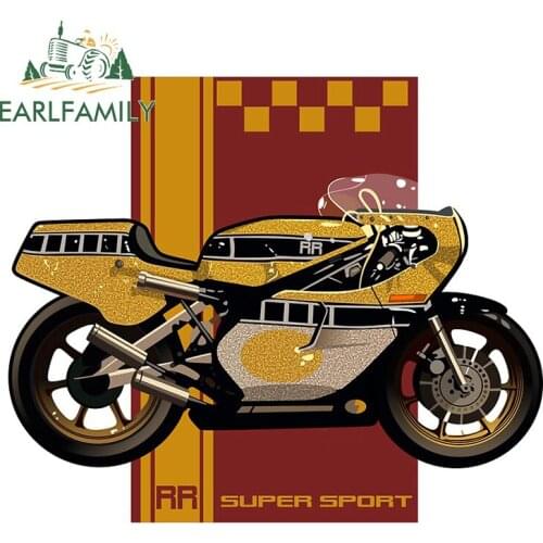 EARLFAMILY 13cm x 11cm for Motorcycle RR Super Sport Car Sticker Waterproof Decal DIY Custom Printing Anime Vinyl Decoration