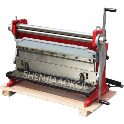 Bending machine 610mm Manual shearing board machine HSBR-610 Rolling machine three in one copper iron aluminum plate machine 1pc