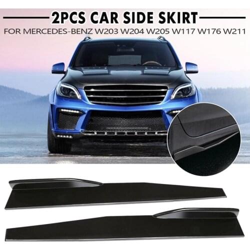 74.5cm Glossy Black Car Side Skirt Rocker Splitter Lip Body Kit Winglet Wing for Toyota Corolla