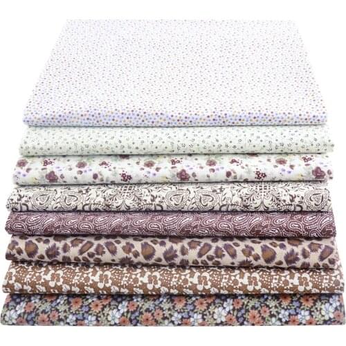 Booksew Spanish Style Sienna Plaid Plain 100% Cotton Cloth Fabrics For Sewing Materials Handmade DIY Dolls Needlework Patchwork