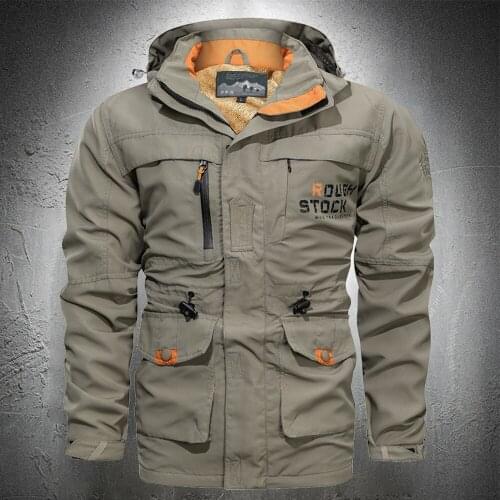 Outdoor Jacket Men Waterproof Hiking Jacket Hooded Thicken Parkas Trekking Coat Men Plus Size Outdoor Sports Vogue Coat Fur