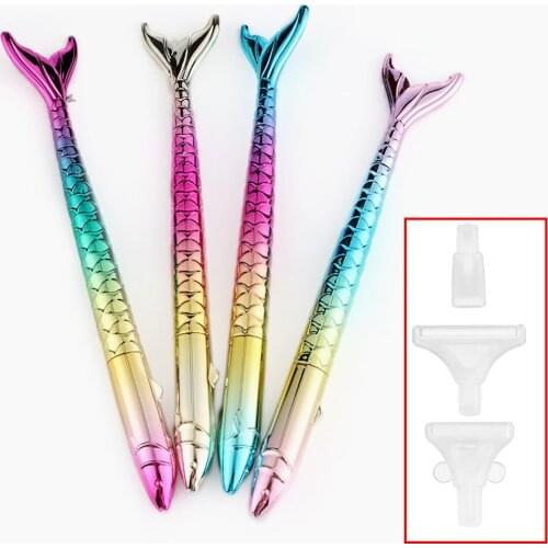5D DIY Diamond Painting Accessories Fish Tail Pen with 3pcs pen headsTool Embroidery Mosaic Cross Stitch Point Drill Pen Mermaid