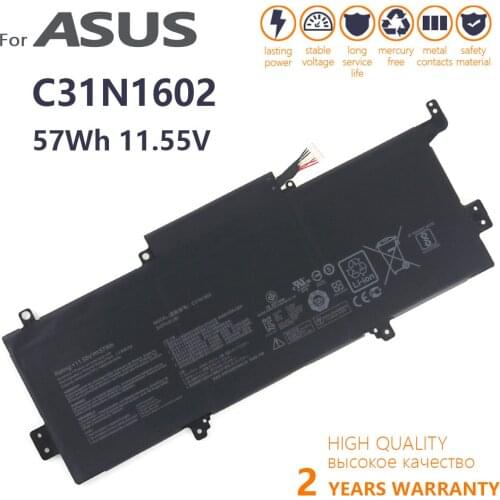 Genuine C31N1602 Battery For ASUS Zenbook U3000 U3000U UX330 UX330U UX330UA UX330UA-1A UX330UA-1B UX330UA-1C 0B200-02090000 new