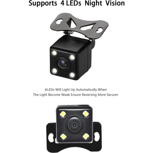 New HD Night Vision Car Rear View Camera 170° Wide Angle Reverse Parking Camera Waterproof CCD LED Auto Backup Monitor Universal