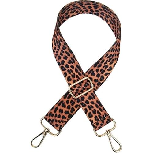New Luxury Leopard Print Bag Strap Womens Belt For Bag Accessories Strap Inclined Straddle With Adjustable Lengthening Obag