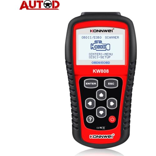 OBD2 Scanner KONNWEI KW808 Automotive Diagnostic Tool OBD 2 Auto Scanner Engine Code Reader support CAN J1850
