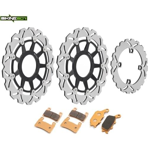 BIKINGBOY For Honda VTR 1000 SP-1 00 01 SP-2 02 03 04 05 06 07 RVT1000R RC51 Front Rear Brake Disks Discs Rotors Pads Full Set