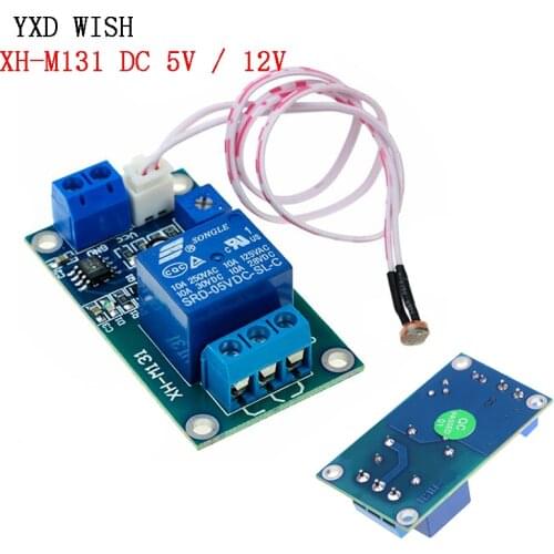 DC 5V / 12V XH-M131 Light Control Switch Photoresistor Relay Module Detection Sensor 10A brightness Automatic Control Relays