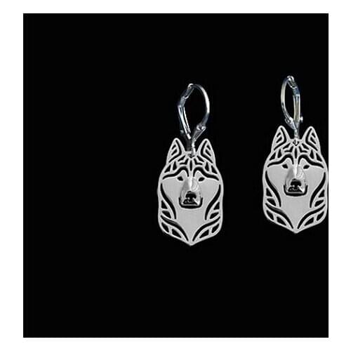 Drop Shipping-Siberian Husky Earrings