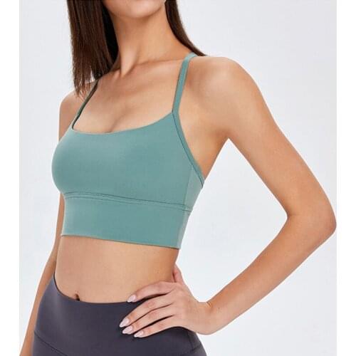Sport Bras Letter Stretch Women Yoga Padded Shirt Shockproof Sports Push Up Bra Breathable Athletic Vest Tops Gym Fitness Run