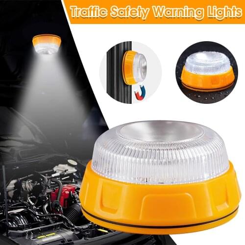 LED Car Emergency Light V16 Strobe Light Portable Road Flares Magnetic Beacon Help Roadside Traffic Safety Warning Light Sign