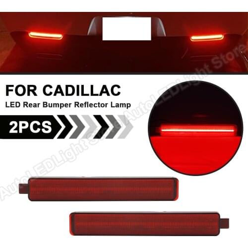 2XFor Cadillac CTS CTS-V Buick Enclave Chevy Equinox Trailblazer GMC Acadia Pontiac Sunfire Rear Bumper LED Reflector Light Lamp