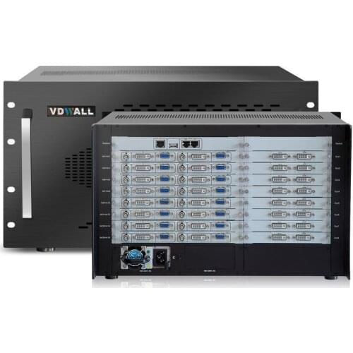 VDWALL VF2000/6U series Multi-window Video Wall Processor synchronous splicer full option 8 outputs(each output is with DVI*2)