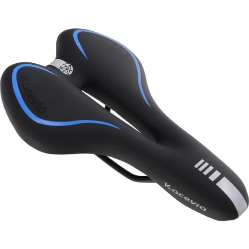 Bike Saddle Silicone Cushion Cycling Seat Gel PU Leather Road Cycling Cushion Pad Shell Saddle for Bicycle