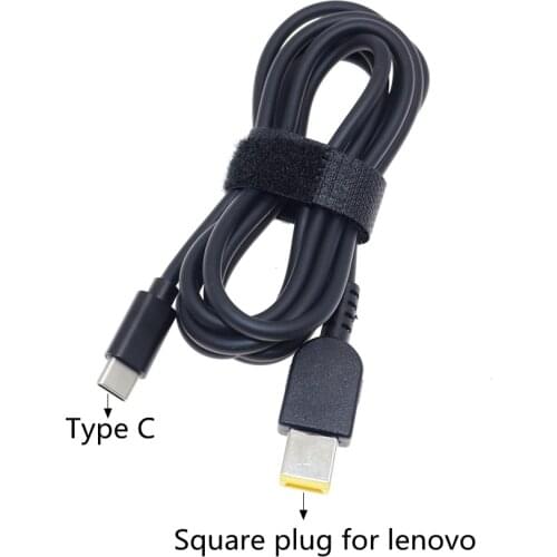 USB Type C PD Charging Cable Cord For Lenovo ThinkPad Laptop Charger 65W 20V Type C To Thinkpad DC Power Jack Adapter Cord 1.5m