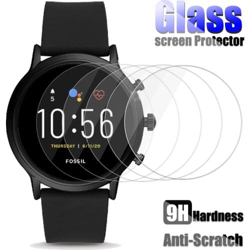 Tempered Glass Screen Protector For Fossil Carlyle Garrett Julianna HR Q Explorist Venture HR Wander Gen 5 4 3 2 Smartwatch