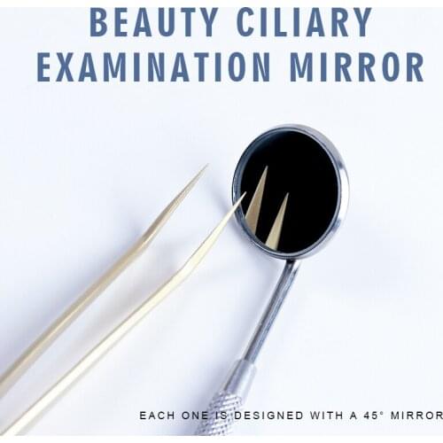 Eyelash Extension Checking Mirror For Grafting Lashes Multi-functional Dental Mouth Looking Glass Stainless Steel Makeup Tools