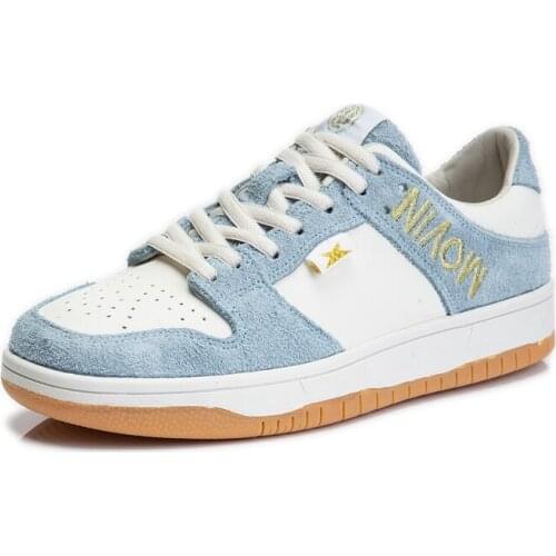 Women Casual Flat Shoes Spring Fashion All-Match Embroidered Sneakers Breathable Comfortable Lace-Up Sneakers Female