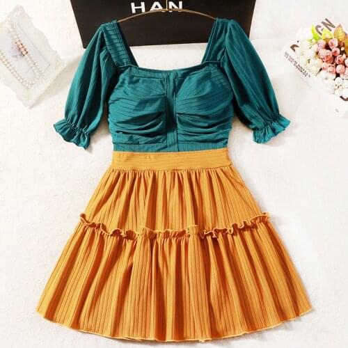 2021 Women One Piece Swimwear Short Sleeve Swim Beach Dress Summer Sexy Swimsuit Swimming Bathing Suit Female Padded Beach Wear