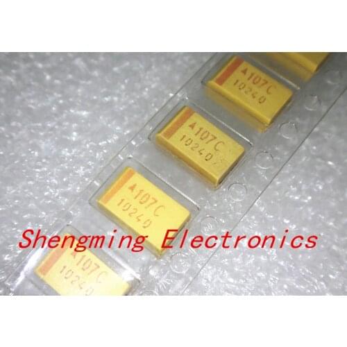 10pcs 7343D 16V 100UF 107C D-type SMD Tantalum Capacitor