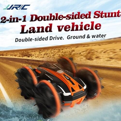 360 Degree Rotation RC Vehicle RC Car Remote Control Car Q81 1:20 2.4G 2-in-1 Double Sided Amphibious RC Stunt Car Models