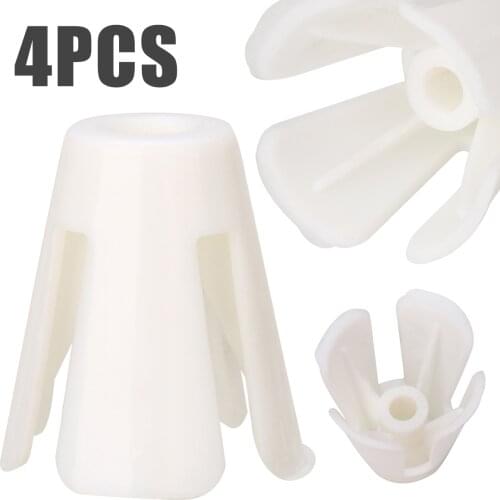 4pcs Thread Spool Cone Holder White Plastic Coil Claw Practical Accessories for Janome 644D 744D Overlocker Serger Sewing