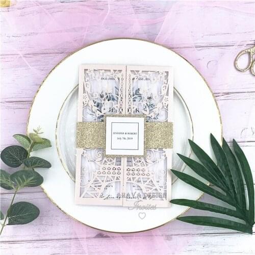 Tower Paris Laser Cut Wedding Invitations Quinceanera Invitations Laser Cut Sweet 15 Invites French Theme Card