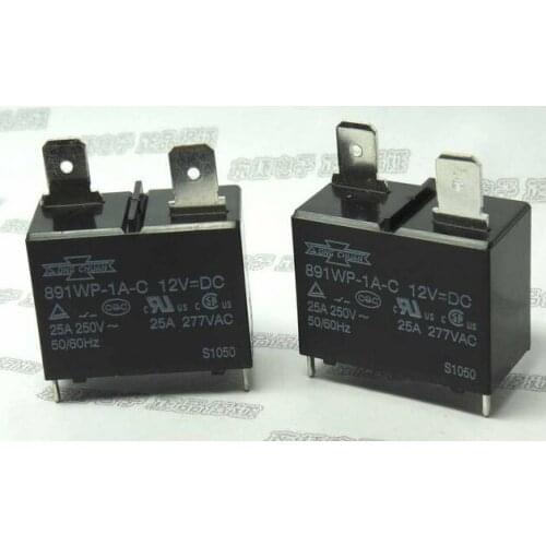 Free Shipping! 100% NEW 10pcs/lot 891WP-1A-C 12VDC 25A Water Heater Air Relays